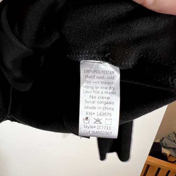 Black Drapey Moto Jacket LAST CALL - Picture 3 of 4